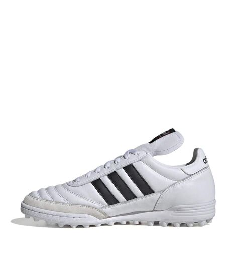 Mens Mundial Team Leather Flat Artificial Ground Football Boots White Black Adidas