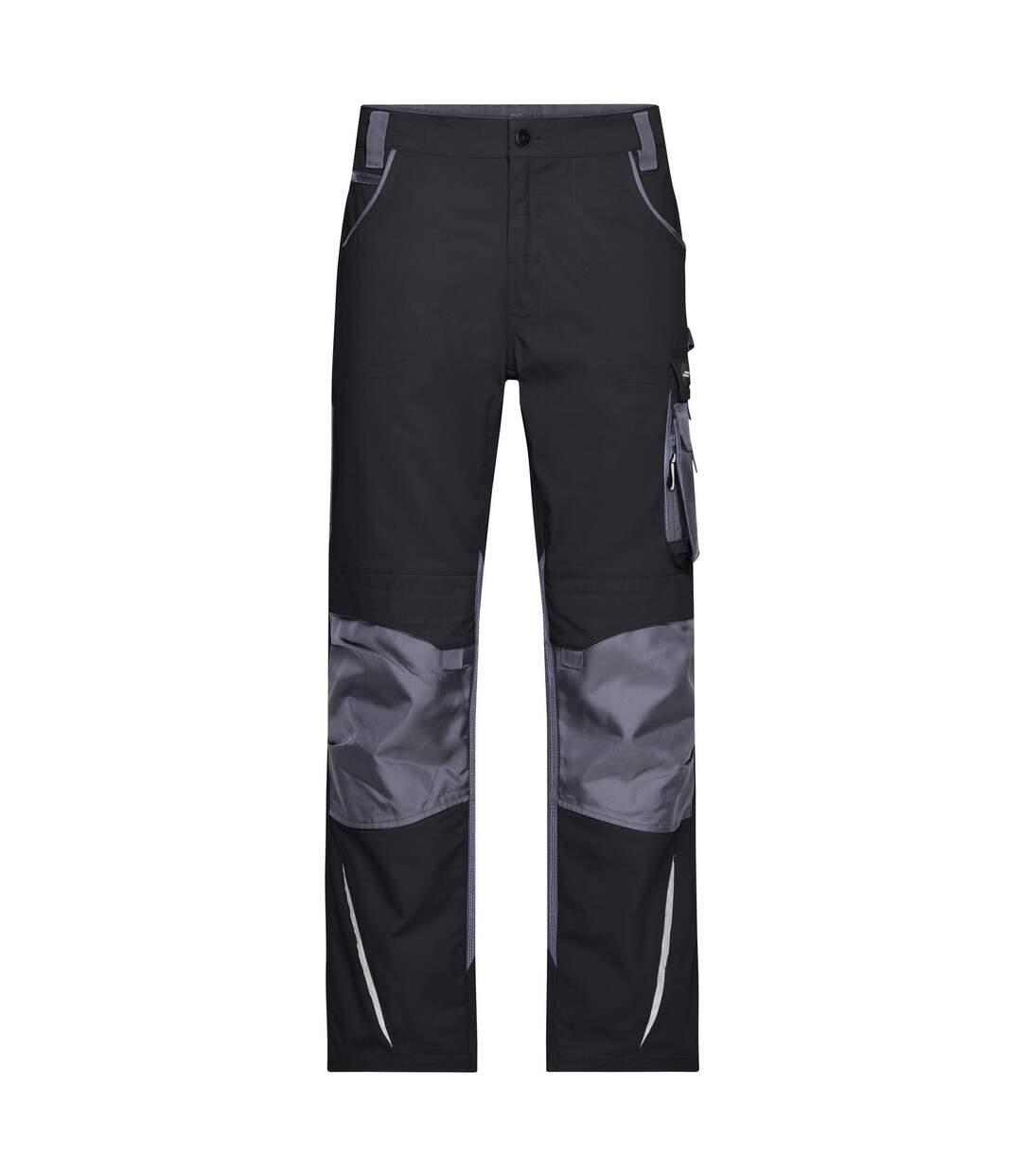 Pantalon De Travail Homme Noir Carbone James And Nicholson-1