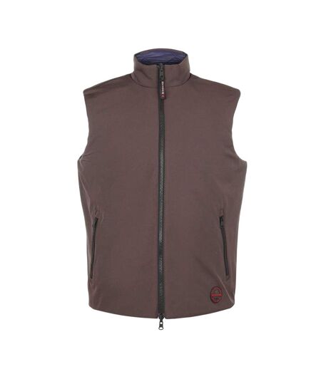 Veste Sans Manches Sans Manches Motif/style Uni Homme Marron Bleu Marine Museum