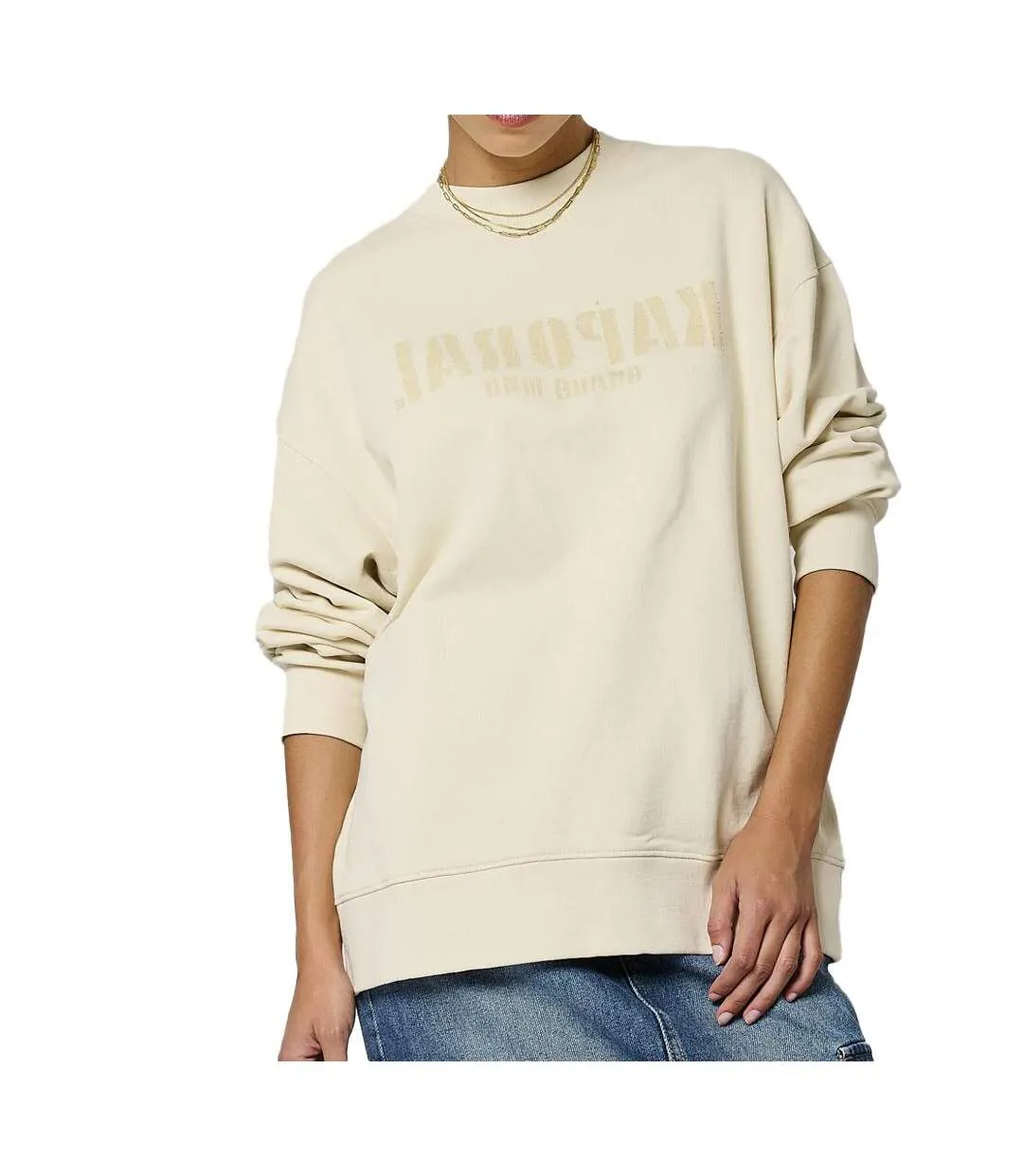 Sweat beige femme kaporal silt-1