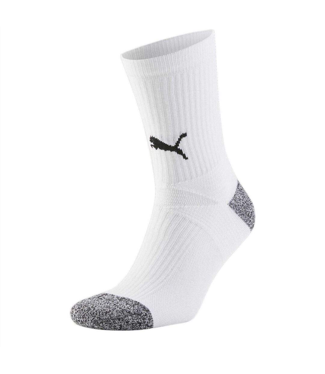 Mens Teamliga Trainer Socks White Black Puma-1