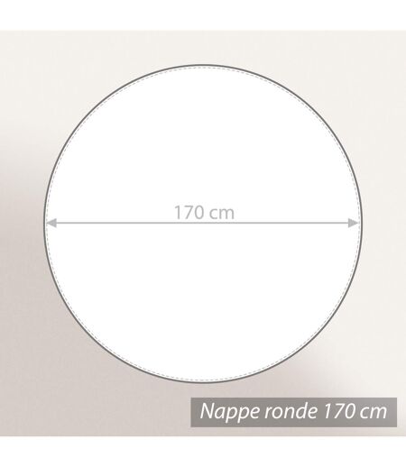 Nappe coton enduite PARADIS Rond