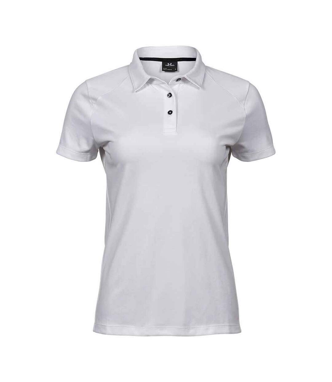 Womens/ladies Luxury Sport Polo Shirt White Tee Jays-1