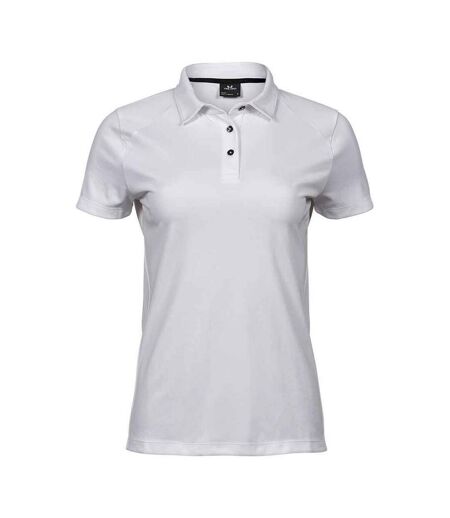 Womens/ladies Luxury Sport Polo Shirt White Tee Jays