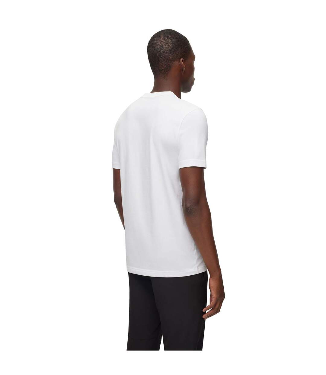 T-shirt Style Impression De Photo Homme Blanc Boss-3