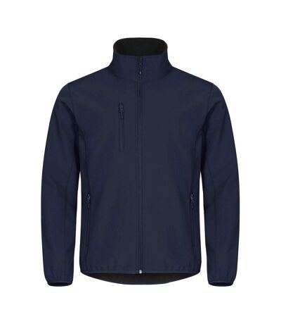 Mens Classic Soft Shell Jacket Royal Blue Clique
