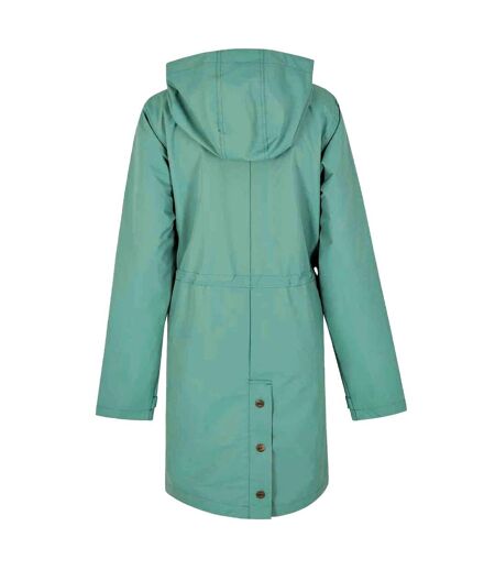Womens/ladies delara shower resistant jacket dark jade Weird Fish