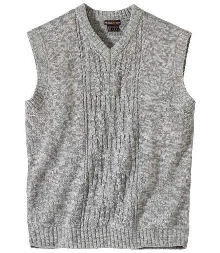 Men's Grey Knitted Vest