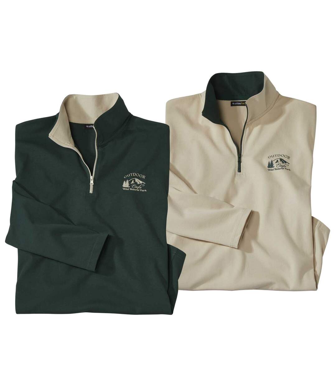 Lot de 2 Polos Zippés Wild Park-1