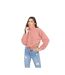 Lily Lane Womens/Ladies Kimora Borg Funnel Neck Hoodie (Pink) - UTBG669-1