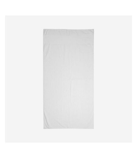 Towel City Serviette de bain à bordures imprimables (Blanc) - UTPC3890