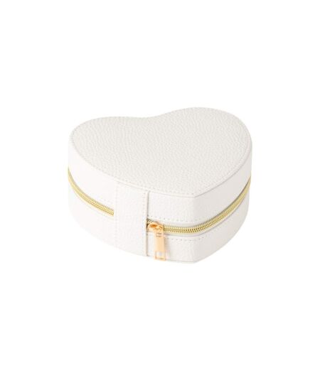 Boîte à Bijoux Cœur Ericka 16cm Blanc