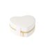 Boîte à Bijoux Cœur Ericka 16cm Blanc-1