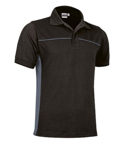 Polo bicolore - Homme - réf THUNDER - noir et gris