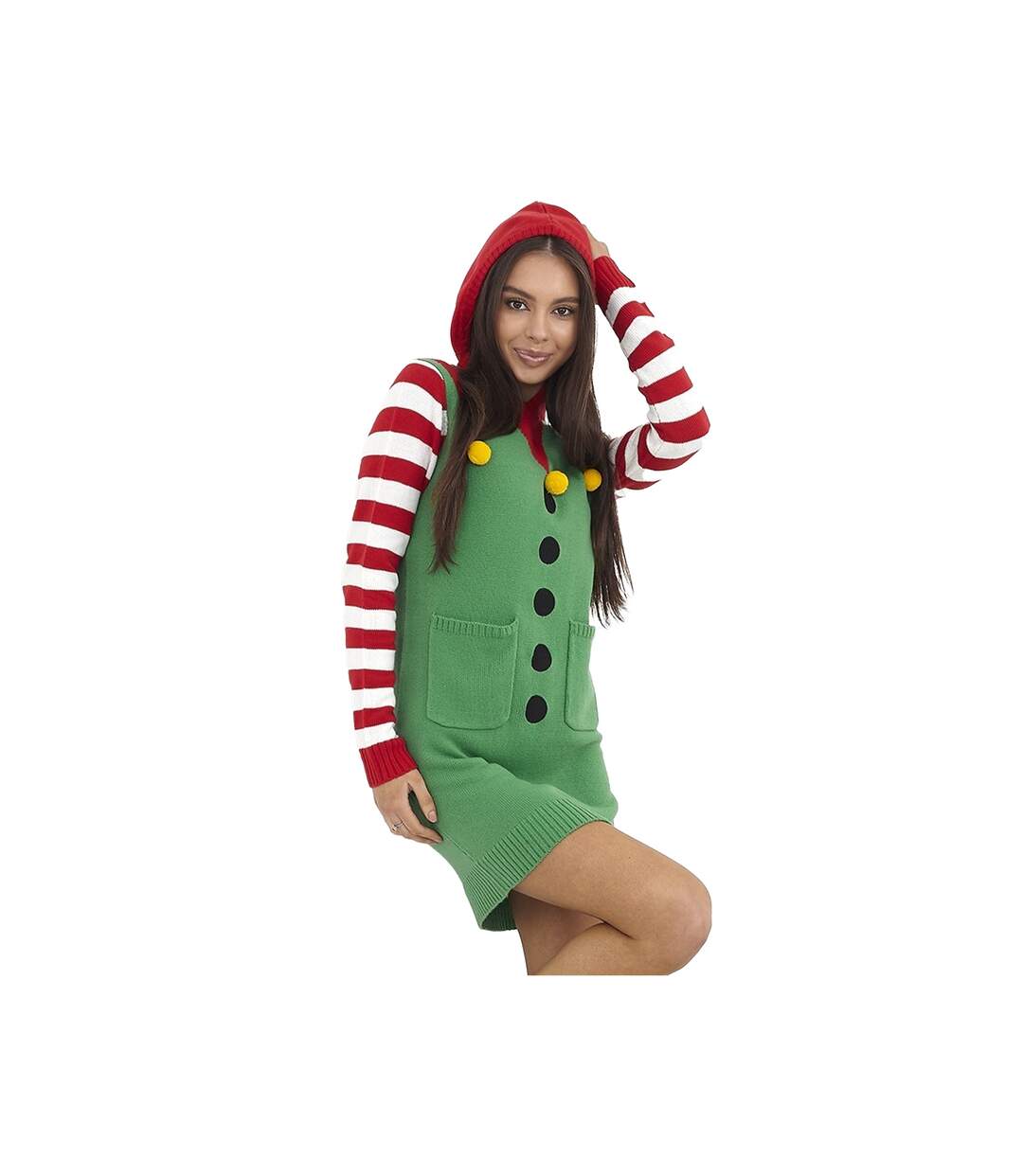 ladies elf jumper dress