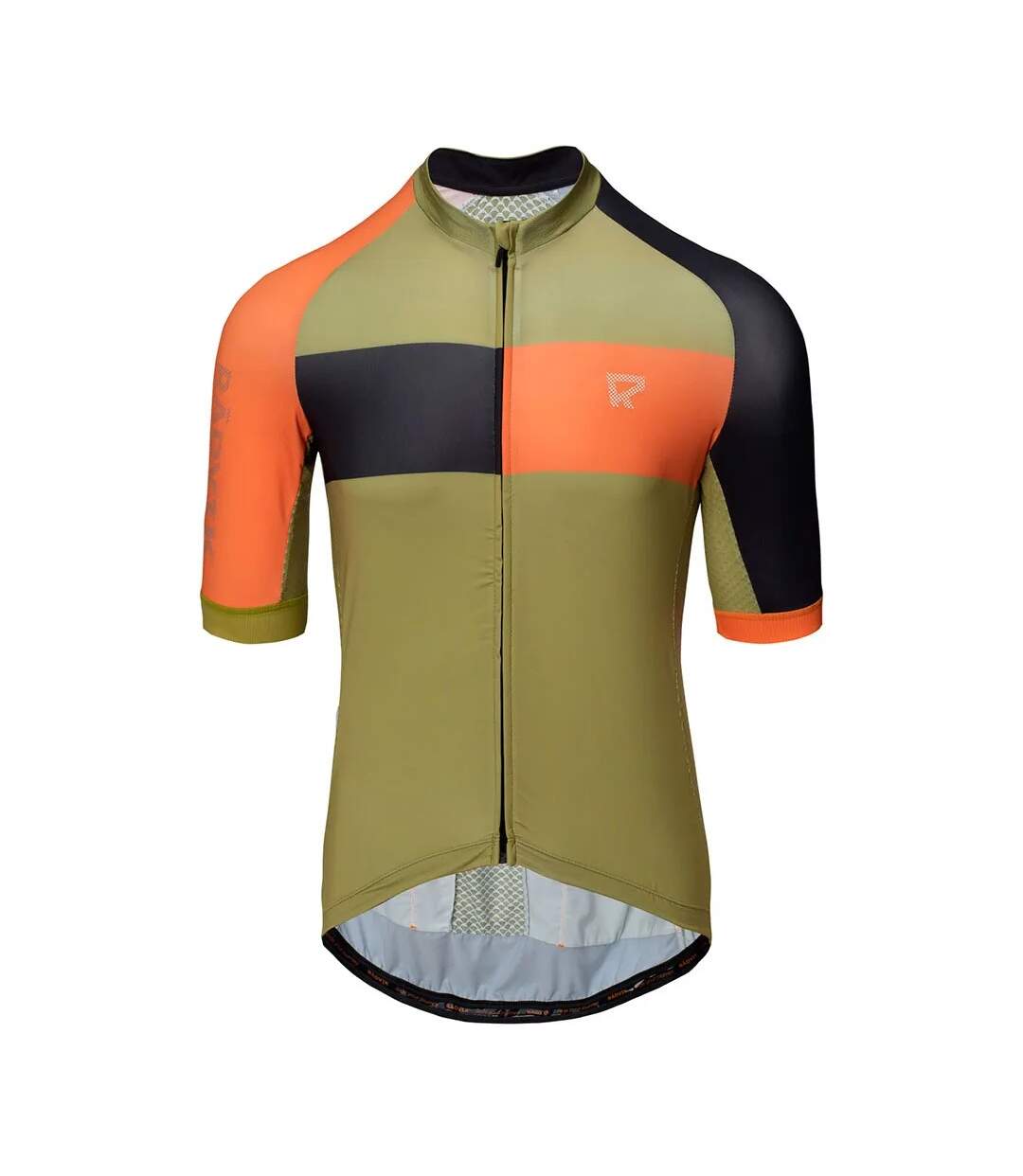 Maillot De Cyclisme Svan Homme Vert Olive Orange Phantom Radvik-1