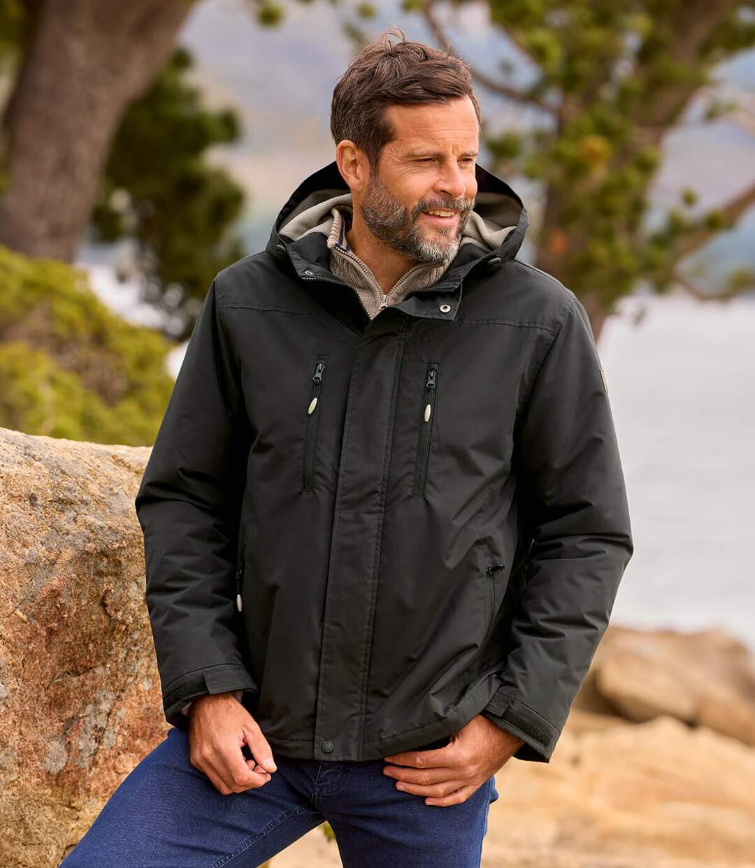 Le Blouson Coupe-Vent Microfibre Doublé Polaire-1