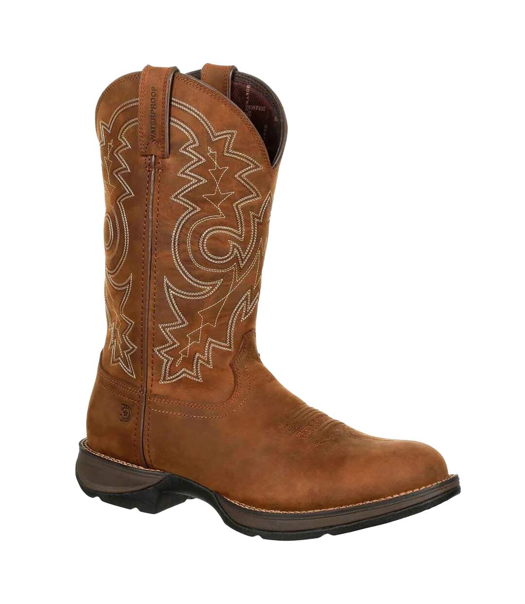Bottes De Cowboy Rebel Homme Marron Clair Durango-1