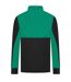 Mens quarter zip track top black/emerald Finden & Hales-2