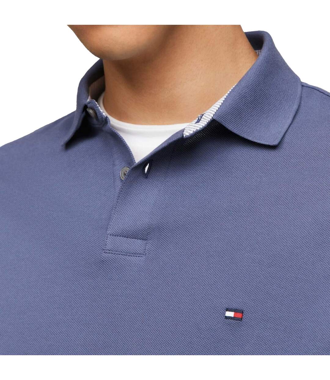 Polo Homme Bleu Tommy Hilfiger-4