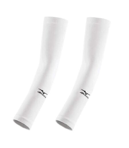 Manchons De Bras Volley-ball Motif/style Logo Homme Blanc Mizuno