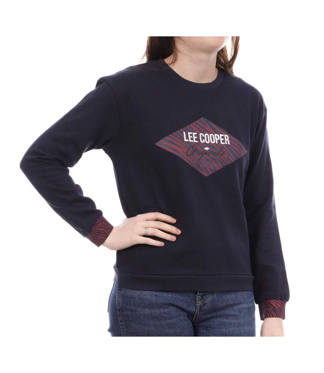 Sweat Marine Femme Lee Cooper Okazia - XS-1