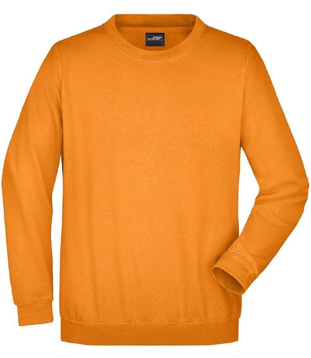 Sweat-shirt col rond - JN040 - orange - mixte homme femme