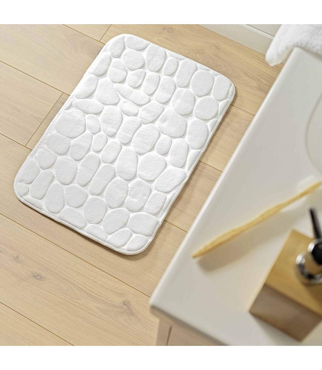 Tapis de Bain Ricochet 50x80cm Blanc-3