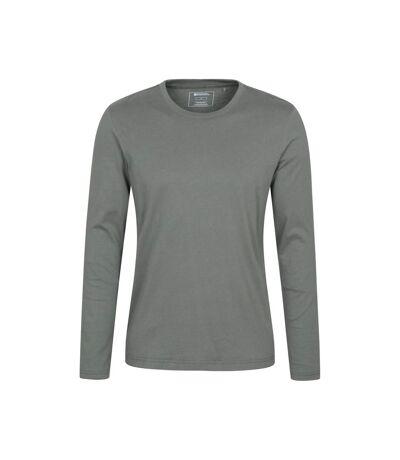 Mens flint crew neck long-sleeved t-shirt green Mountain Warehouse