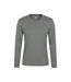 Mens flint crew neck long-sleeved t-shirt green Mountain Warehouse-1