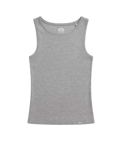 Animal Womens/Ladies Ribbed Natural Tank Top (Gray) - UTMW2961