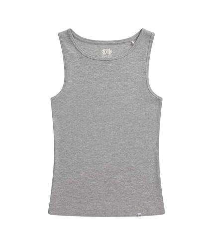 Animal Womens/Ladies Ribbed Natural Tank Top (Gray) - UTMW2961