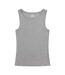 Animal Womens/Ladies Ribbed Natural Tank Top (Gray) - UTMW2961