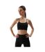 Brassière De Sport Style Uni Femme Noir 4F-1