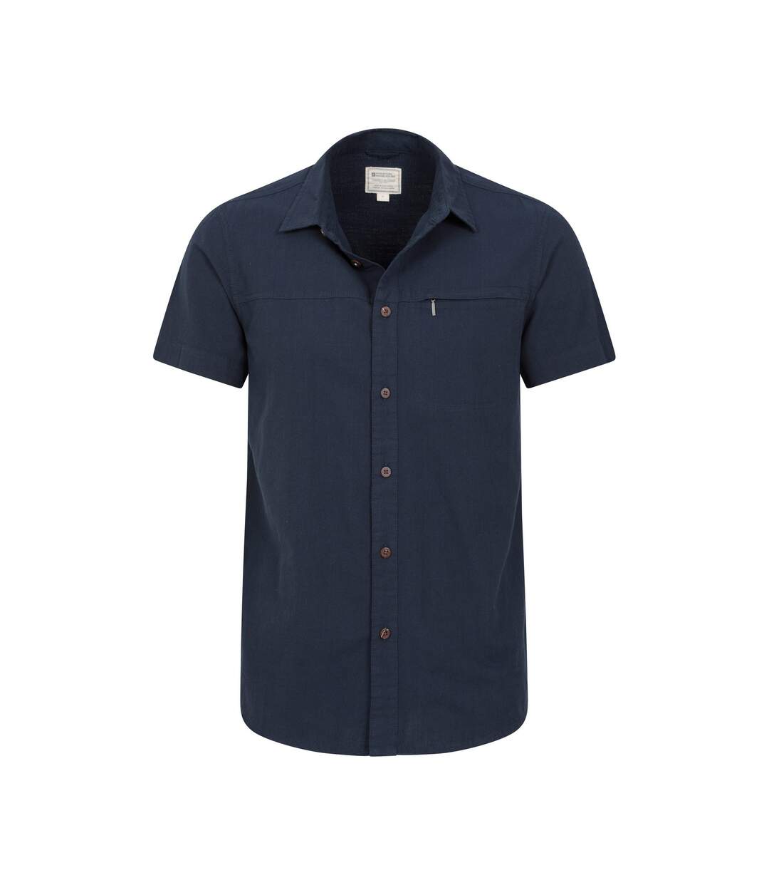 Mountain Warehouse Mens Coconut Slub Short-Sleeved Shirt (Navy)
