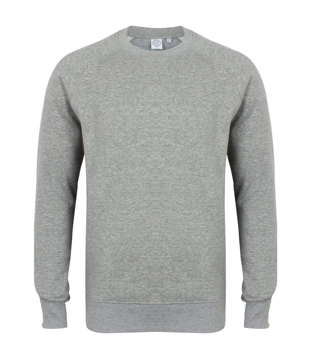 Skinni Fit Unisex Slim Fit Sweatshirt (Heather Gray) - UTRW5498-1