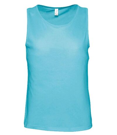 t-shirt débardeur pour homme - 11465 - bleu atoll