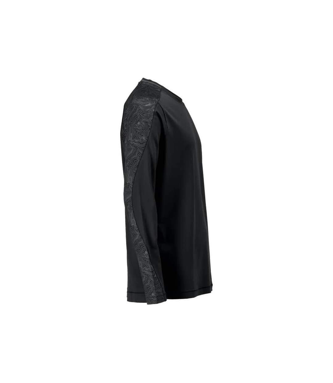 T-shirt Manches Longues Customised Homme Noir Mascot-3