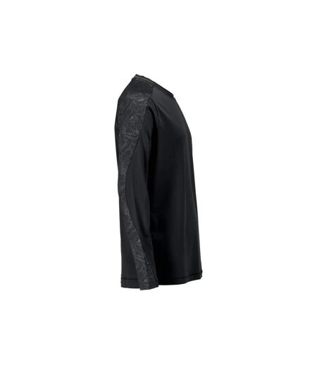 T-shirt Manches Longues Customised Homme Noir Mascot
