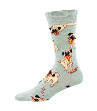 Socksmith Mens Mans Best Friend Socks (Gray Heather) - UTUT737