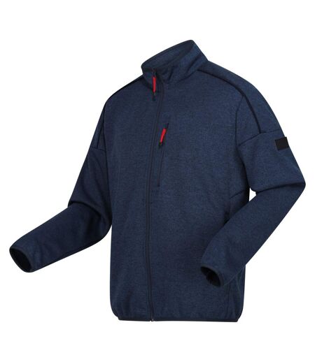 Regatta Mens Kassam Marl Full Zip Fleece Jacket (Moonlight Denim/Navy Marl) - UTRG10217