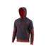 Mens Rush Logo Full Zip Hoodie Black Red Wilson-1