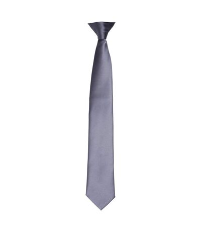 Premier Unisex Adult Satin Tie (Steel) (One Size)