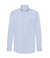 Fruit Of The Loom Mens Long Sleeve Oxford Shirt (Oxford Blue) - UTBC403