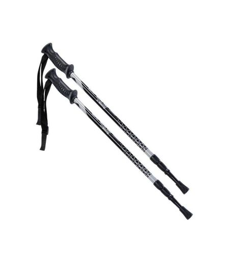 Bâtons De Randonnée Lapland 65 Cm-135 Cm Noir Gris Hi-Tec