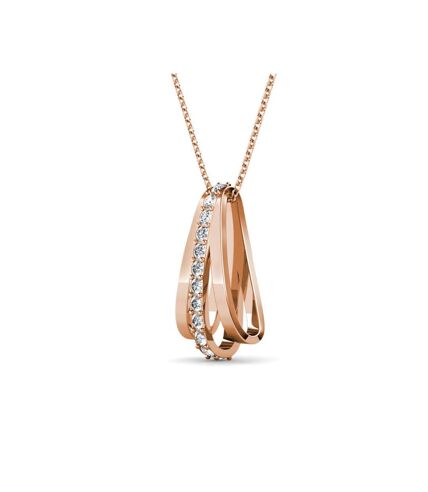 Pendentifs Aurielle - Or Rosé et Cristal