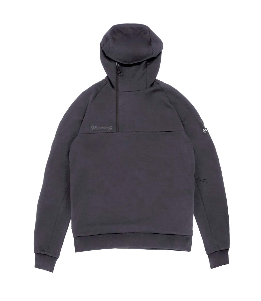 Mens metro bonded hoodie grey Money-1