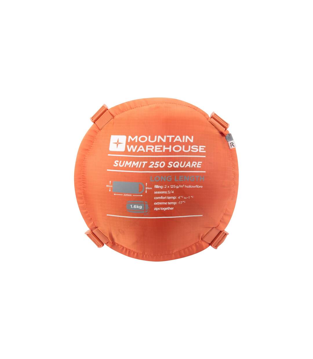 Sac de couchage summit 200 cm orange Mountain Warehouse-2