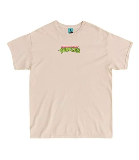 Unisex Adult Vintage Wash T-shirt Natural Teenage Mutant Ninja Turtles