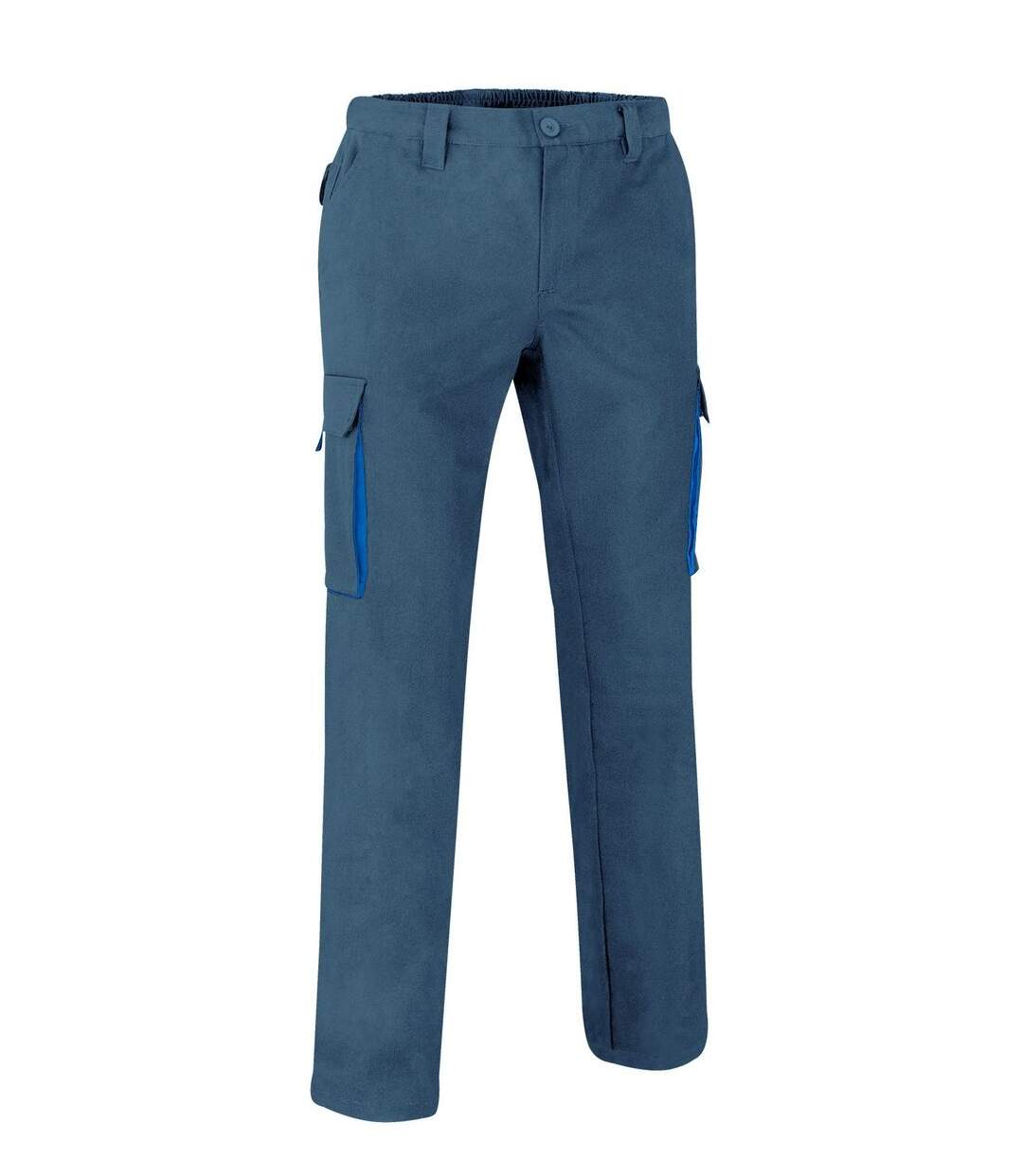 Pantalon de travail homme - THUNDER - grey et bleu roi